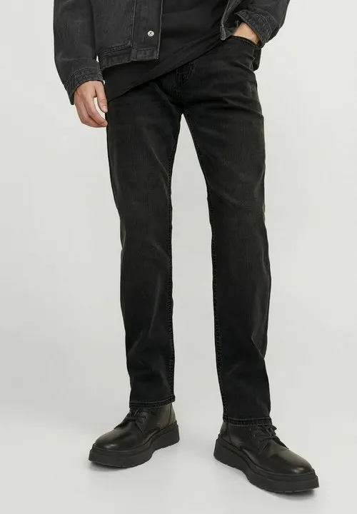 Jeans straight leg - black denim