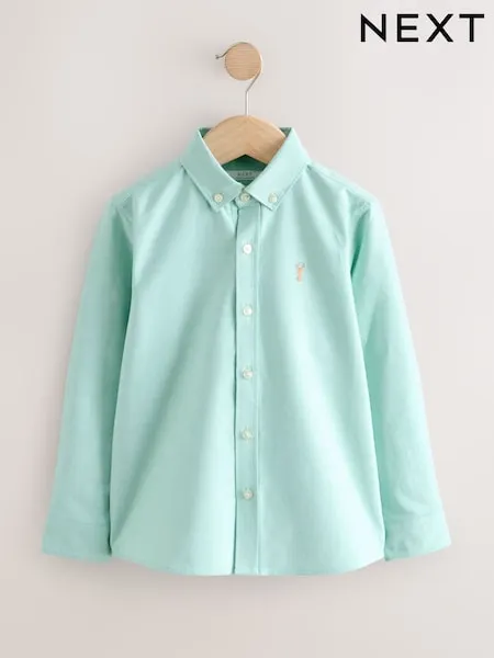 Green Single Premium Oxford Shirt (3-17yrs)