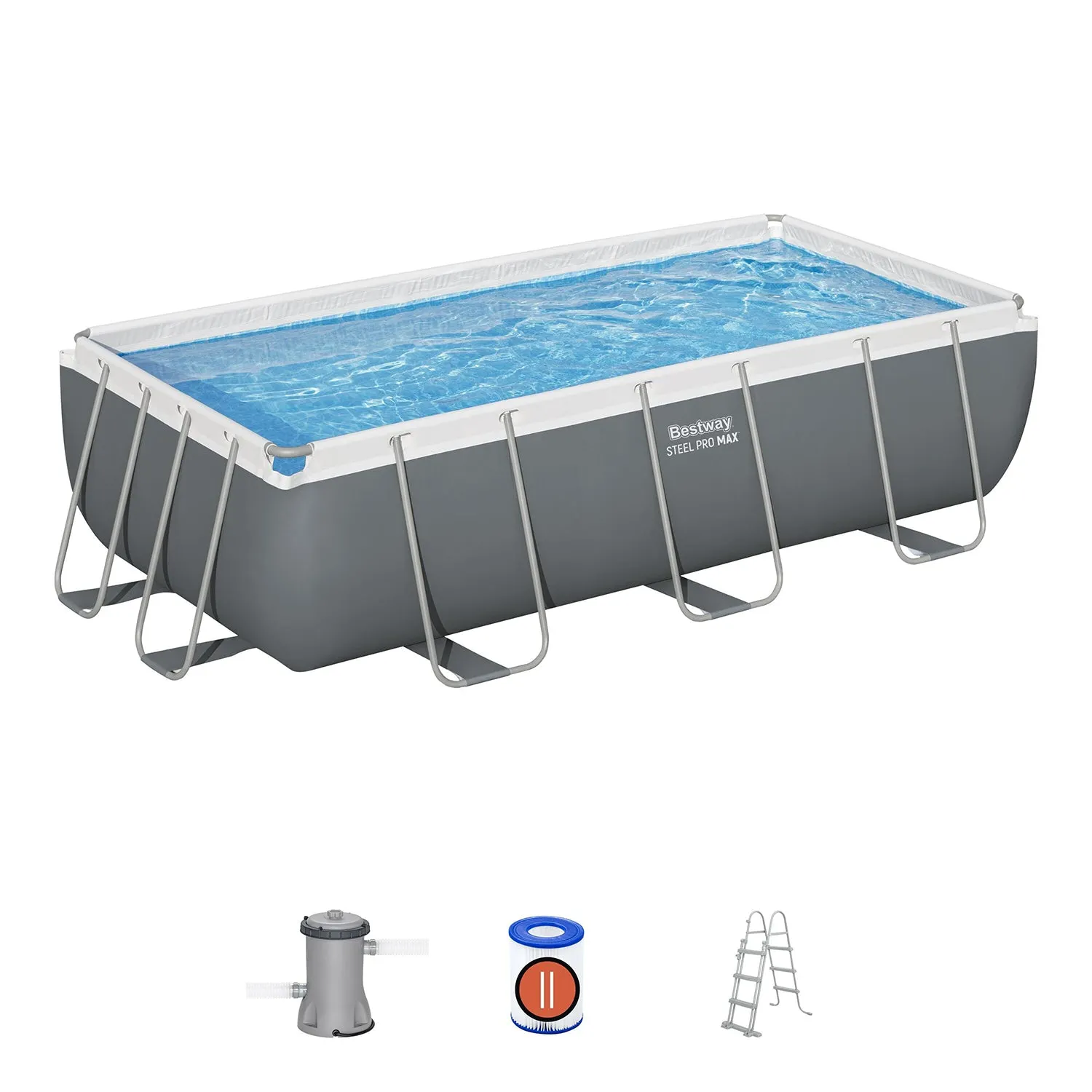 Piscina Fuori Terra Rettangolare Steel Pro MAX™