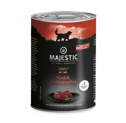 MAJESTIC mit Rind, Süßkartoffel für Hunde 6 x 400 g