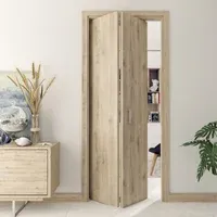 Puerta Plegable 2 Puertas 75x225cm Macadamia