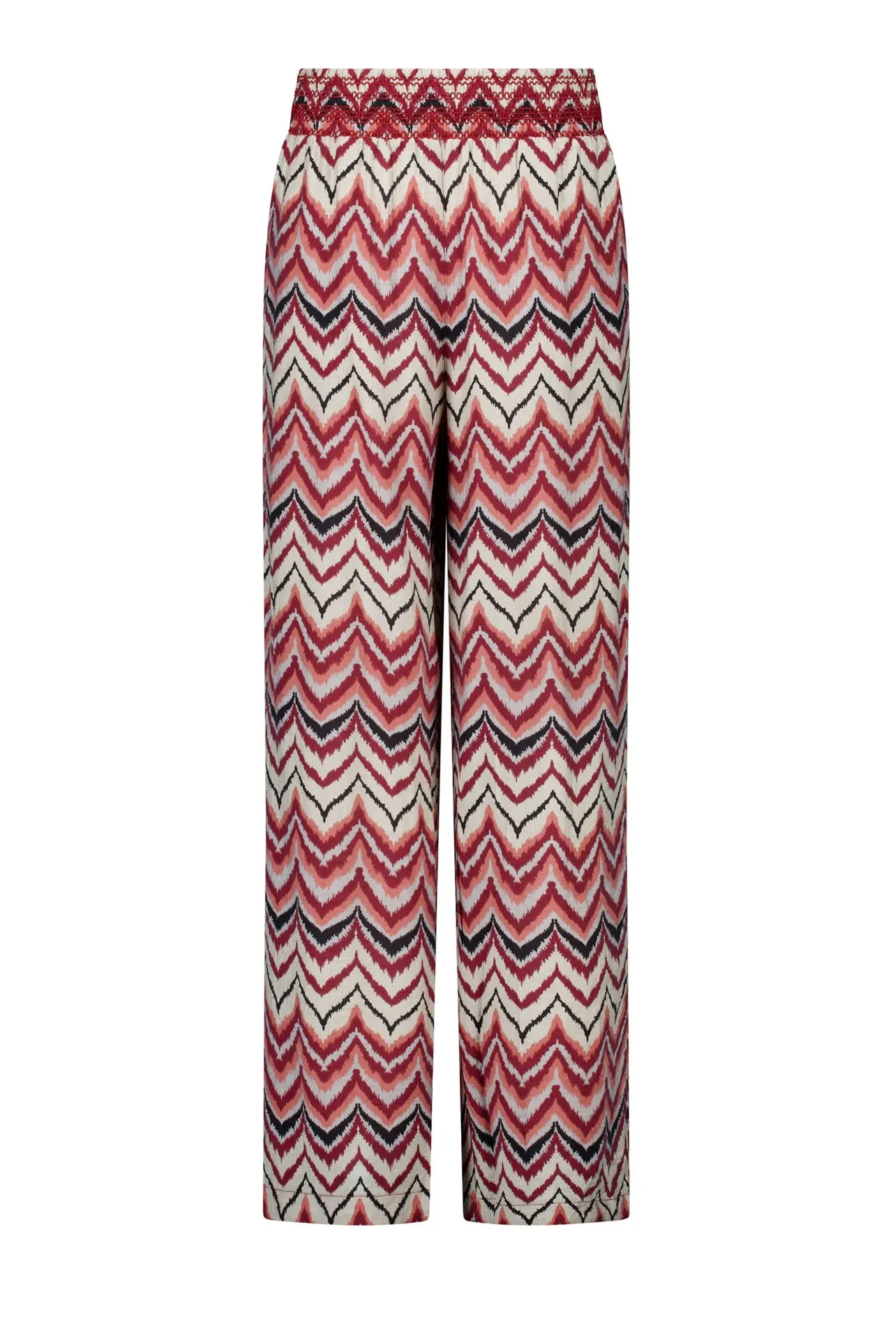 Wide fit broek | Rood | Zigzag