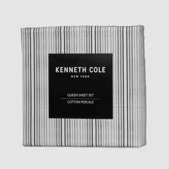 Kenneth Cole Lexington Stripe Sheet Set Queen