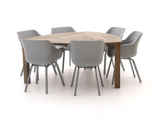 Hartman Sophie Element/Rough-S Triangular 170cm dining tuinset 7-delig
