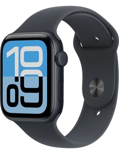 Apple Watch SE 3 GPS + Cellular 40mm temně inkoustové hliníkové pouzdro s temně inkoustouvým sportovním řemínkem S/M, inkoustová