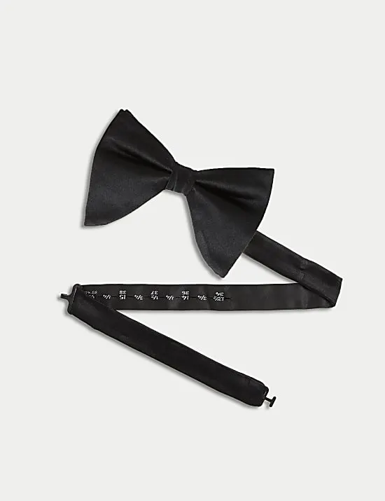 Oversized Pure Silk Bow Tie