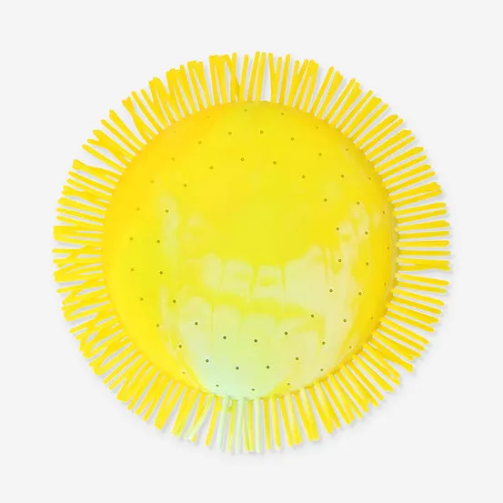 Yellow flying disc for water play