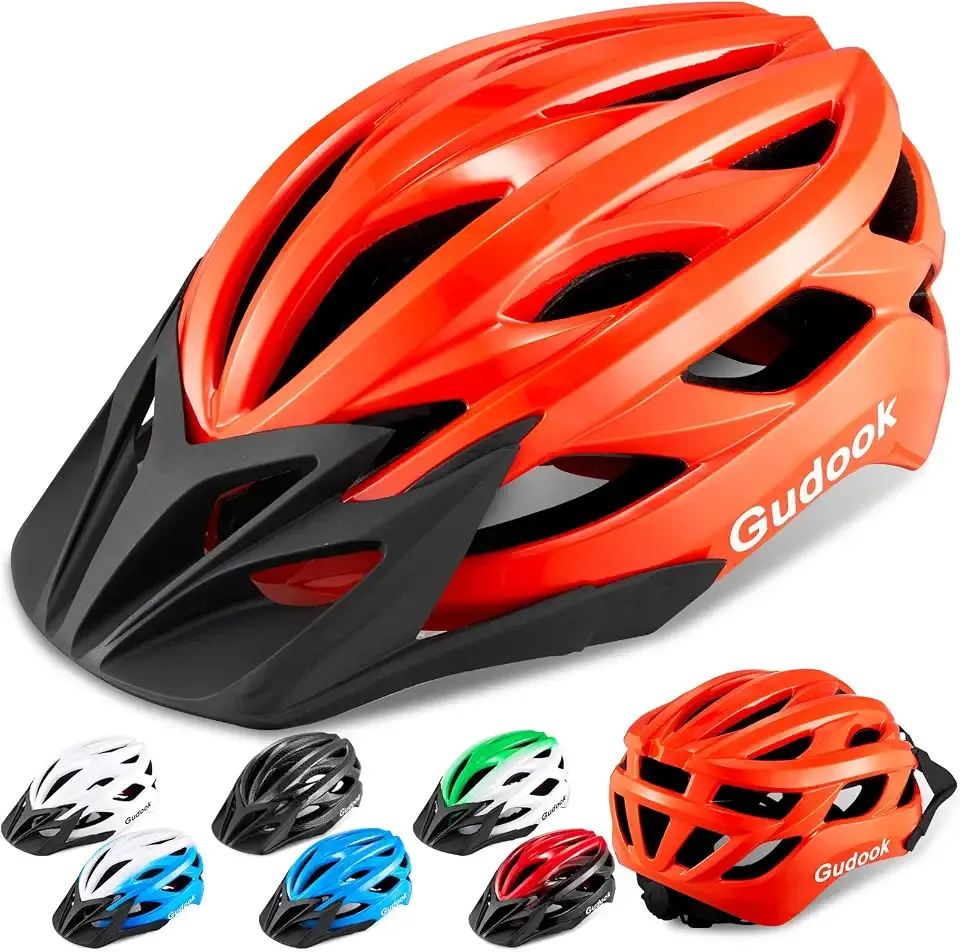 Bike Helmet Adult Men - Women Adjustable Comfort Bicycle Helmet with Visor | Certified Lightweight Durable Cycling Helmet with Detachable Visor for city commuting Mountain Road Biker