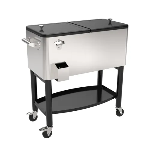 Backyard Creations® 80 Qt. Stainless Steel Patio Cooler