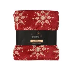 Sprei met kerstmotief polyester 170 cm x 130 cm