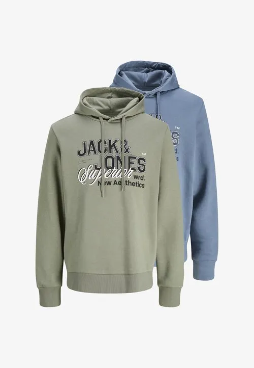 LOGO HOOD 2 PACK - Hoodie - blue mirage/vetiver