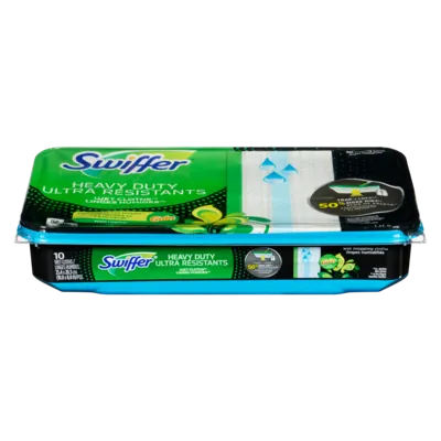 Sweeper Heavy Duty Wet Multi-Surface Cloth Refills for Floor Mopping and Cleaning, Original Scent, 10 count