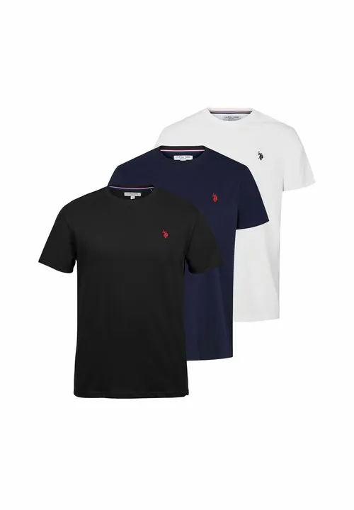 ARJUN 3 PACK - T-shirts - tap shoe white dark sapphire