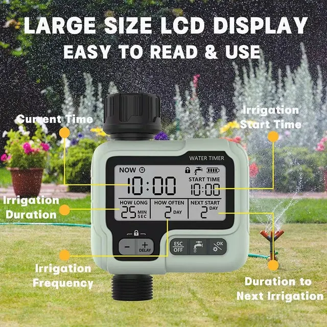 Irrigatore intelligente automatico a tempo, irrigazione di fiori, soffione doccia, sistema spray da giardino, spray per l'irrigazione del cortile