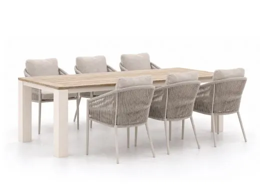 Bellagio Mineo/ROUGH-X 240cm dining tuinset 7-delig