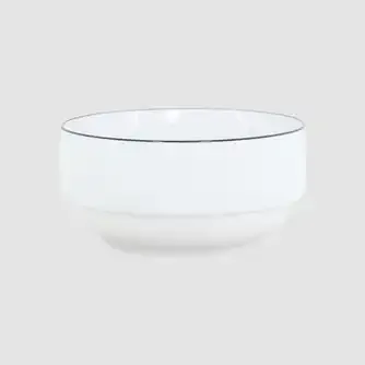 Urban Loft Stax Bowl 14.5cm with Black Rim Set 4