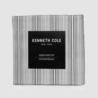 Kenneth Cole Lexington Stripe Sheet Set Queen