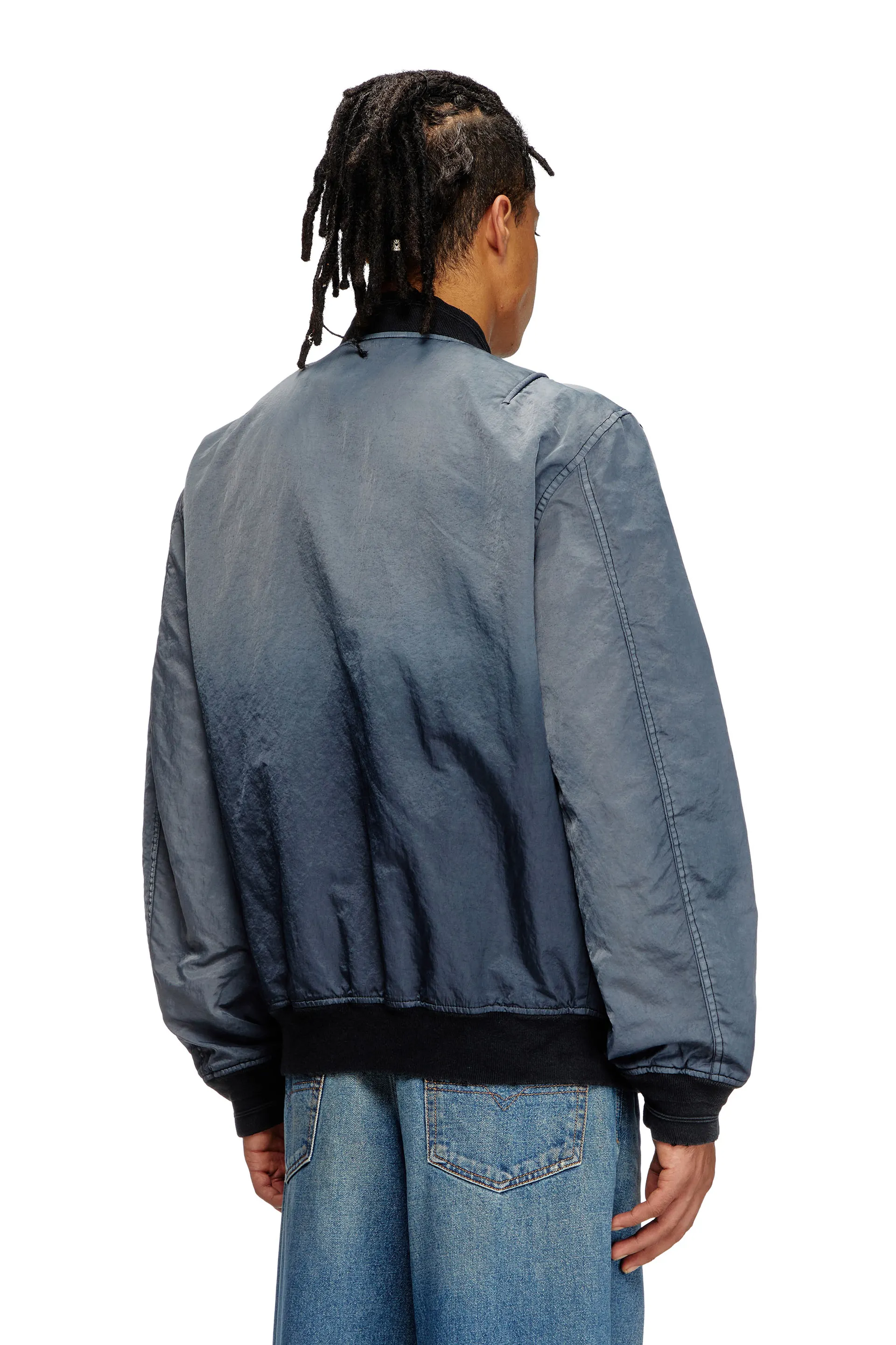 Dégradé padded bomber jacket
