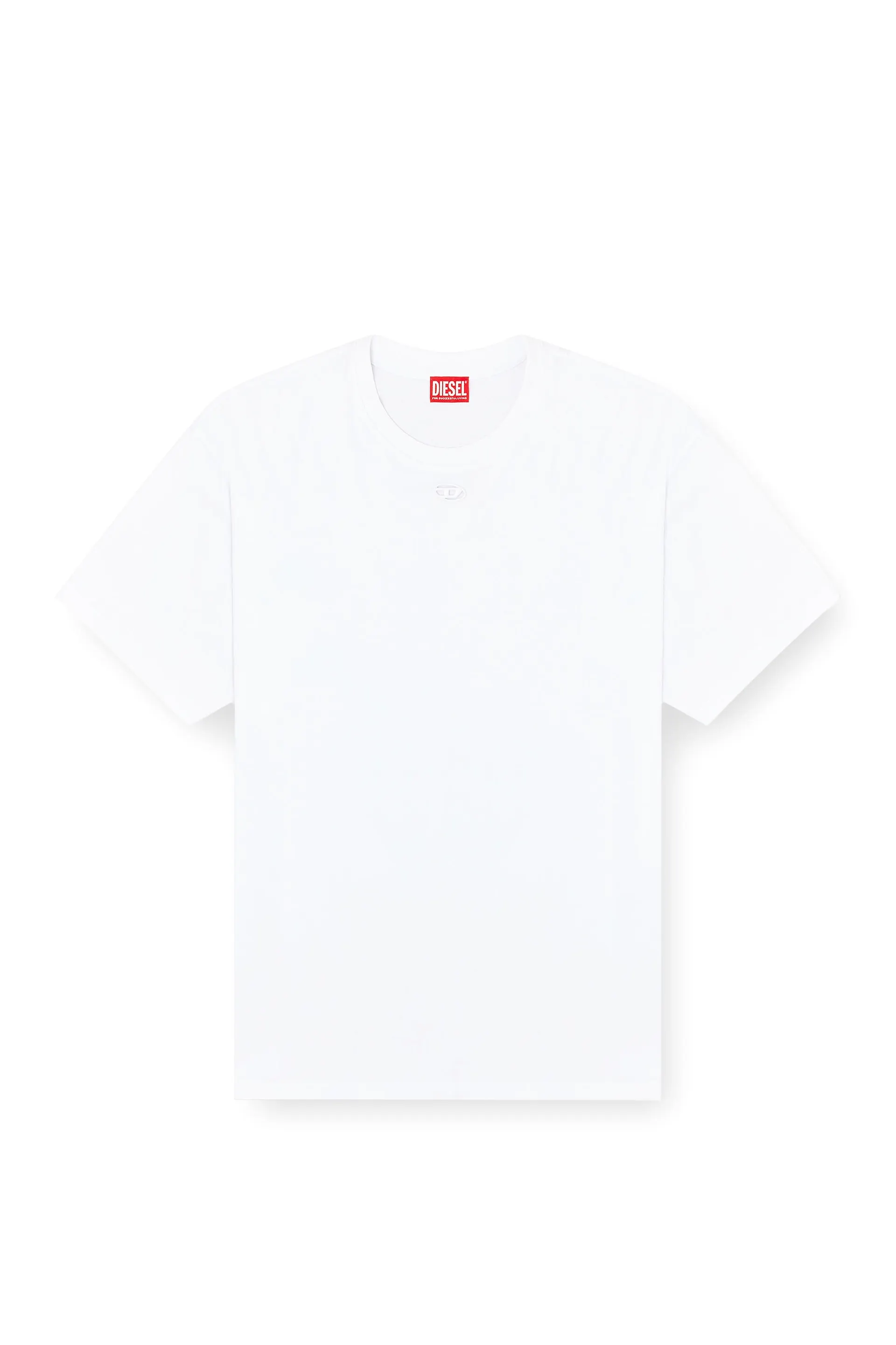 Relaxed cotton T-shirt with Oval D embroidery