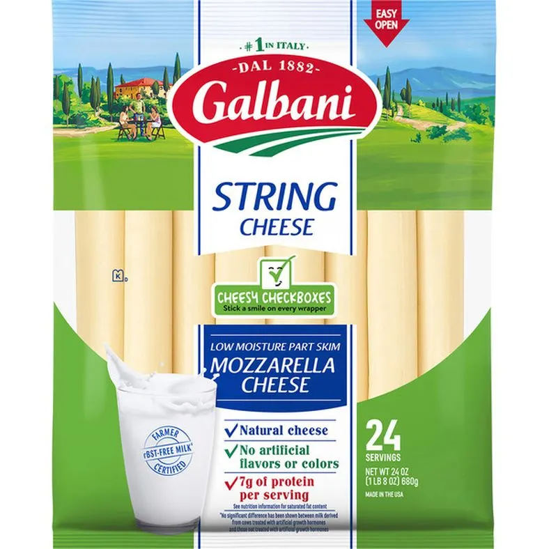 Galbani Low Moisture Part Skim Mozzarella String Cheese