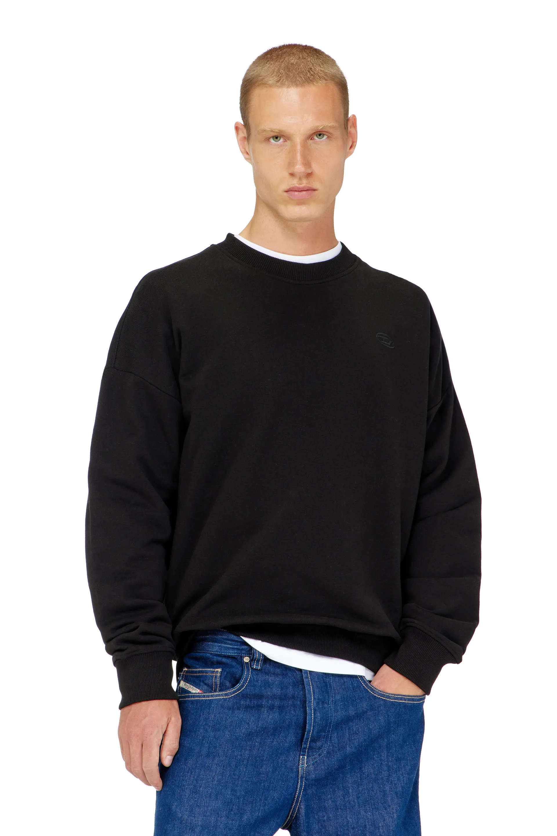 Sweatshirt with logo embroidery