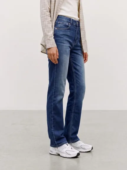 VMTESSA-STRETCH Høyt snitt Straight Fit Jeans