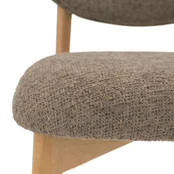 Stoel RUNA Natural Taupe