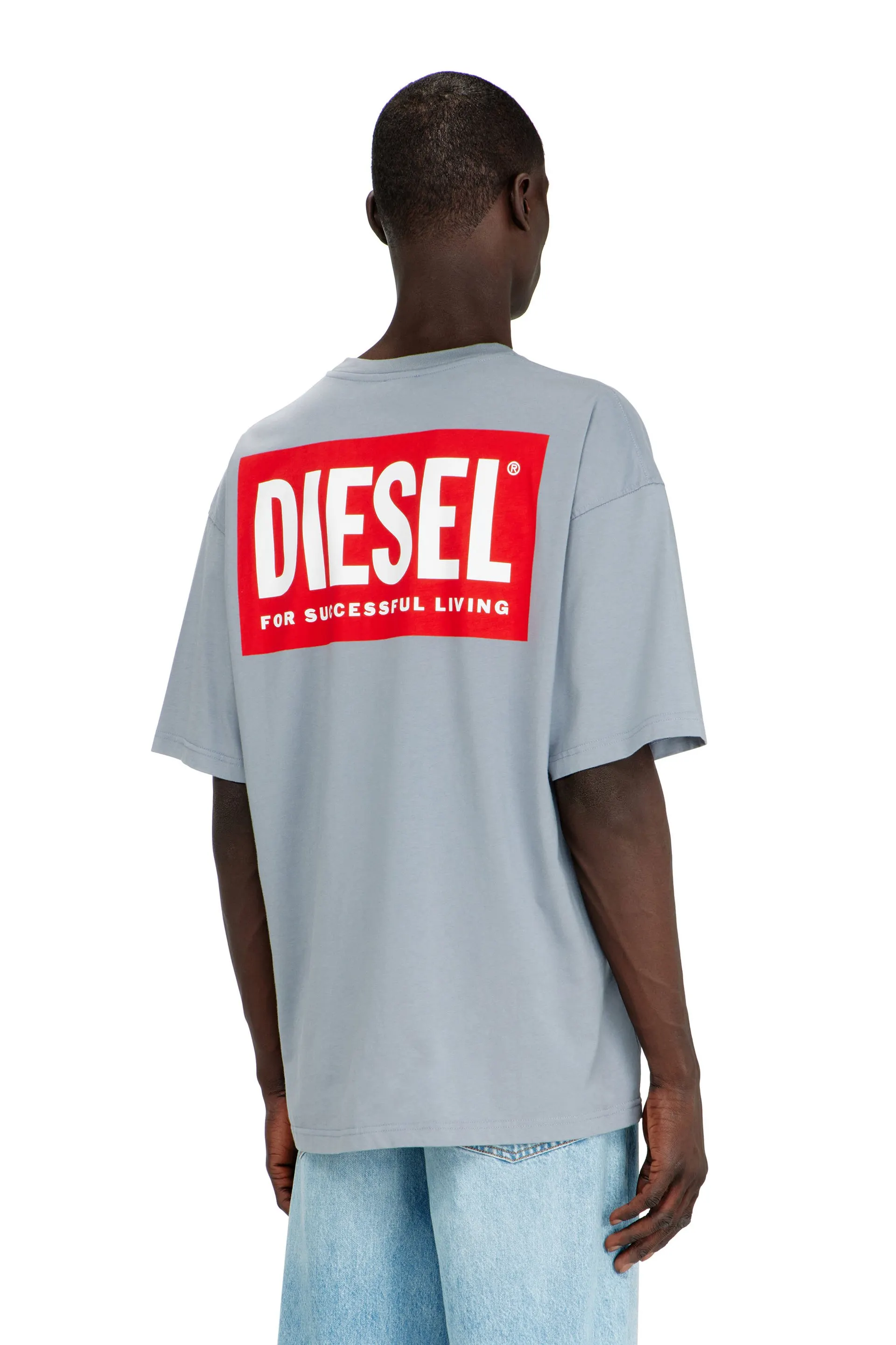 Cotton T-shirt with Diesel Biscotto print