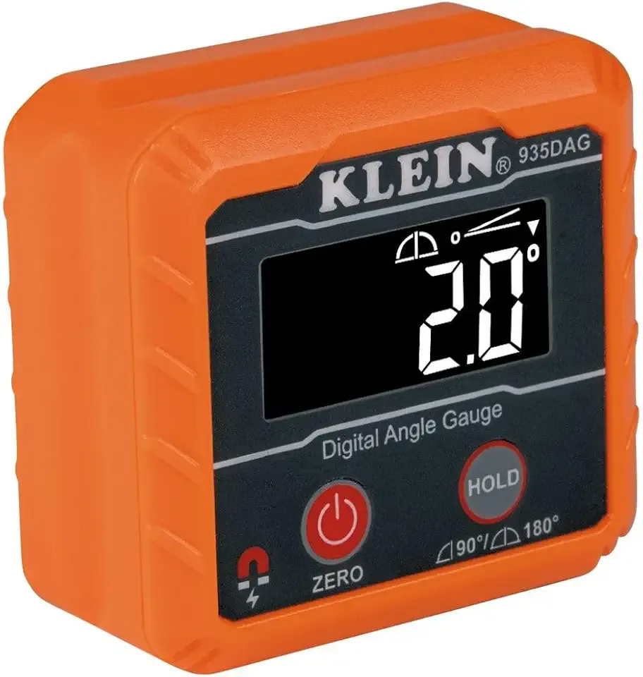 Klein Tools 935DAG Digital Electronic Level and Angle Gauge, Measures 0 - 90 and 0 - 180 Degree Ranges, Measures and Sets Angles