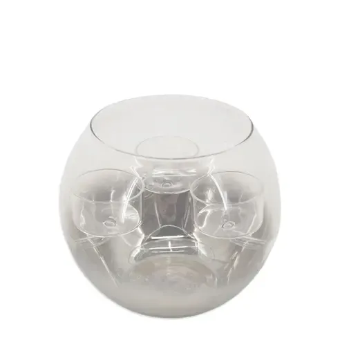 Teelichthalter - Glas - 13 cm hoch