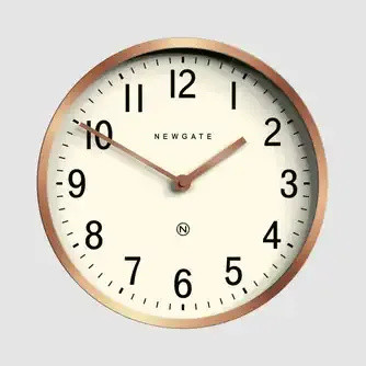 Newgate Master Edwards Wall Clock Copper