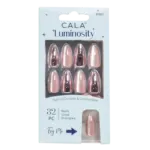 Uñas Postizas Luminosity Cat Eye Chrome Pink CALA X32 Piezas