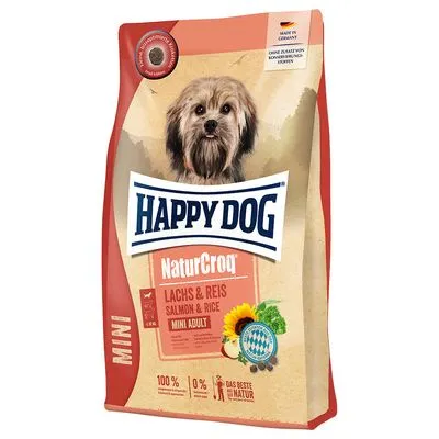 Happy Dog NaturCroq Mini Adult saumon, riz pour chien
