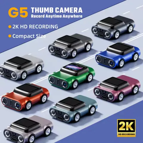 G5 Thumb-Sized Camera Keychain Camera 2K Mini Digital Camera Portable Retro Photography / Video Recording with TFT LCD Screen