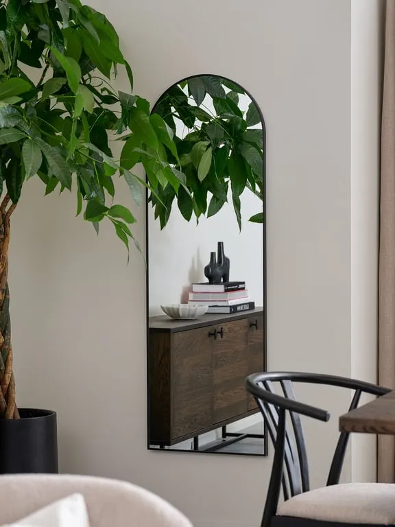 Reflection speil 50x150 cm, svart