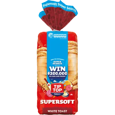 Tip Top Supersoft White Toast Bread
