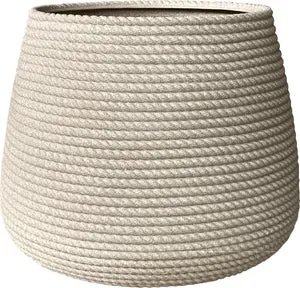 Vaso Bali in polietilene beige H 32 x ø 40 cm