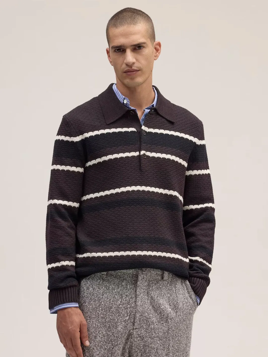 ALFIE POLO SWEATER