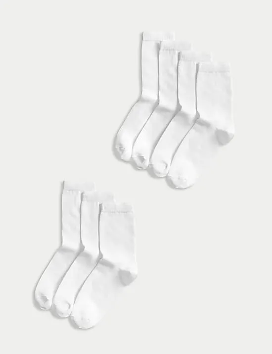 7er-Pack knöchelhohe Schulsocken