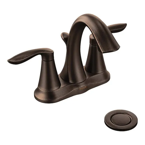 Eva Oil Rubbed Bronze Two-​Handle High Arc Bathroom Faucet