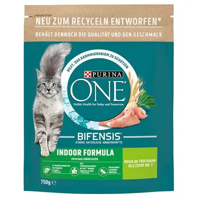 Croquettes PURINA ONE 2 x 450, 650 ou 750 g : 50 % de remise sur le 2ème sac !