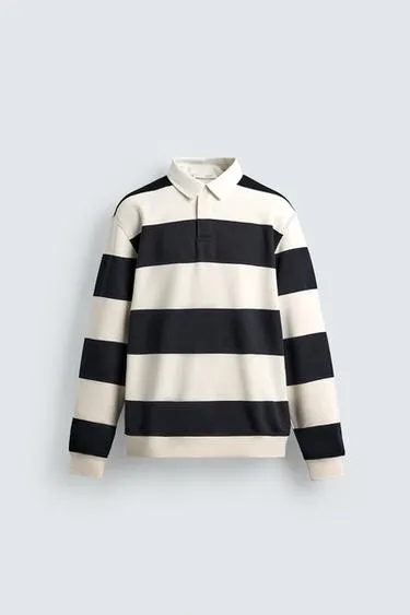 RUGBY SHIRT WITH CONTRAST COLLAR