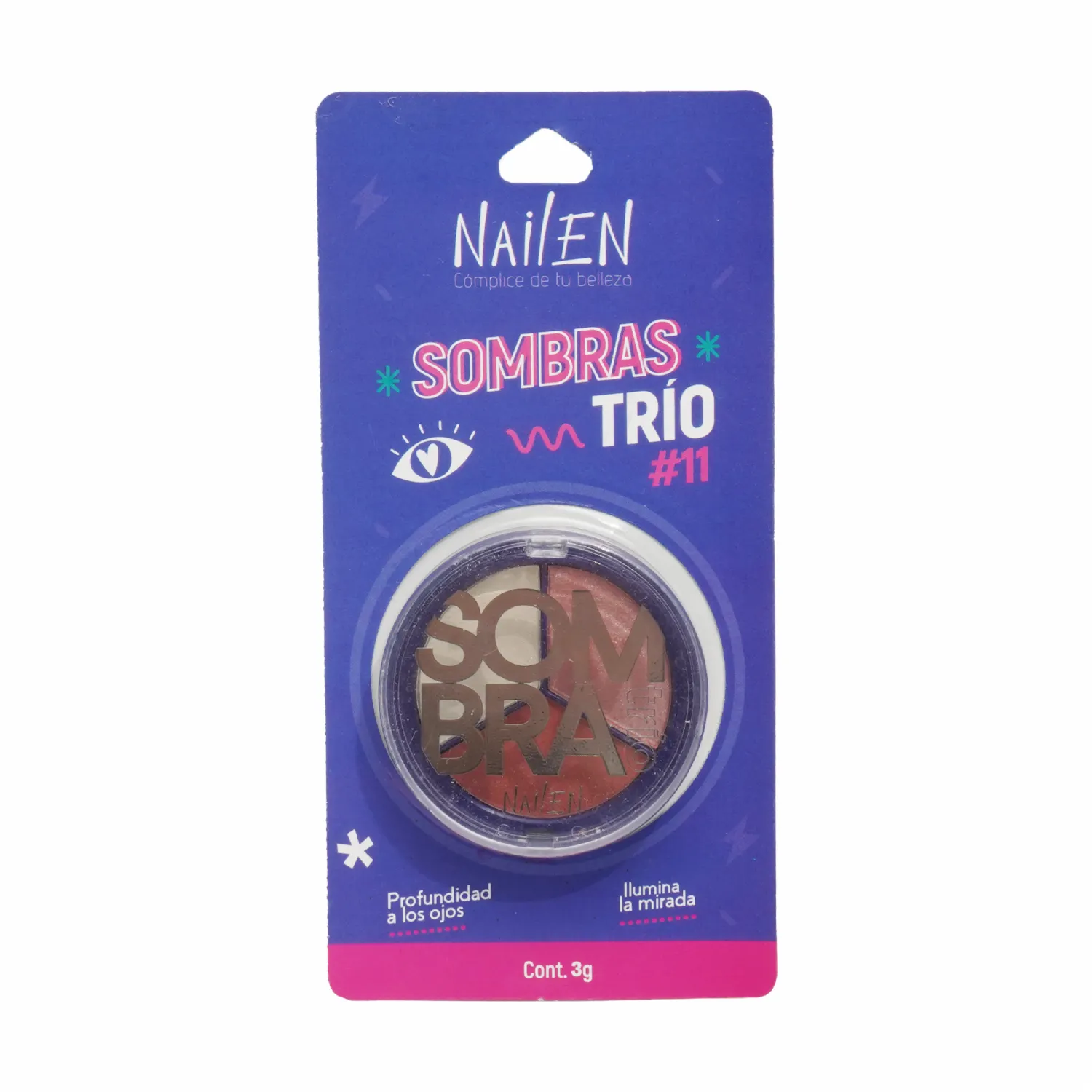 Sombra De Ojos Trío Plata N11 NAILEN 3 G