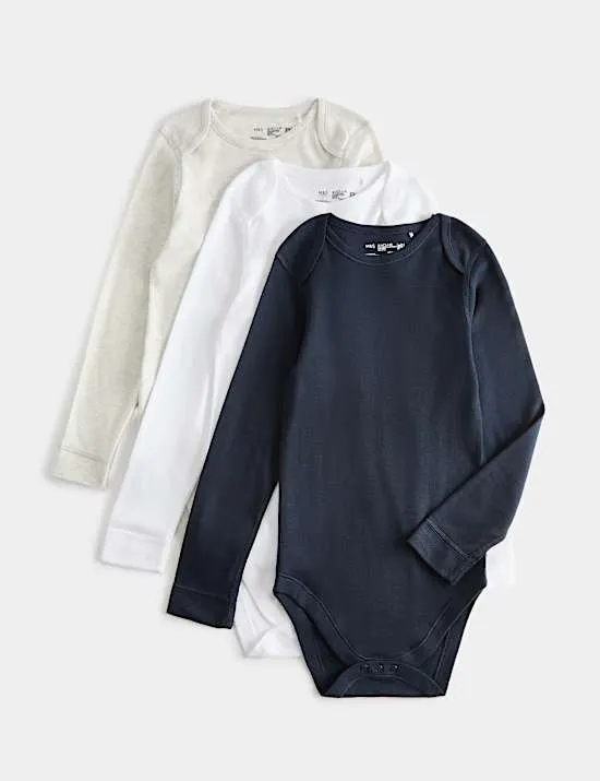 3 Pack Adaptive Pure Cotton Bodysuits (3-16 Yrs)