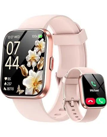 Smart Watches for Women, 1.85" HD Smartwatch Compatible iPhone/Samsung/Android (Answer/Make), Fitness Tracker with Heart Rate/Sleep/SpO2 Monitor, Smart Watch 3ATM Waterproof, 120+ Sport Modes, Alexa