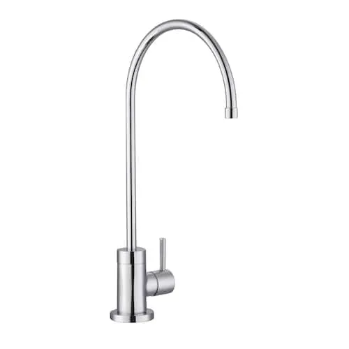 Glacier Bay Modern Single-Handle Beverage Faucet in Chrome, Valve Included, No Deck Plate