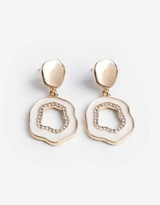Orecchini - Pietre decorative - oro