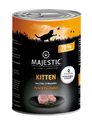 MAJESTIC Kitten mit Pute, Perlhuhn 6 x 400 g