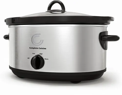 Complete Cuisine Stainless Steel 7-Quart Slow Cooker