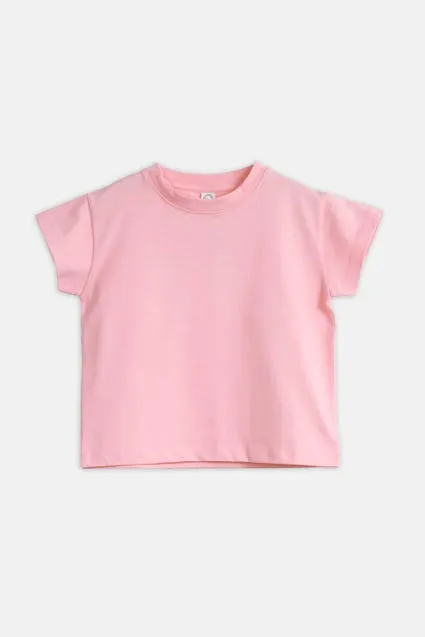 Kids effen katoenen T-shirt